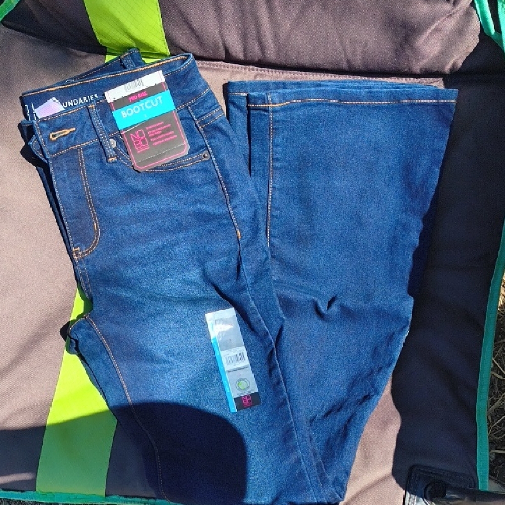 Blue Bootcut Jeans